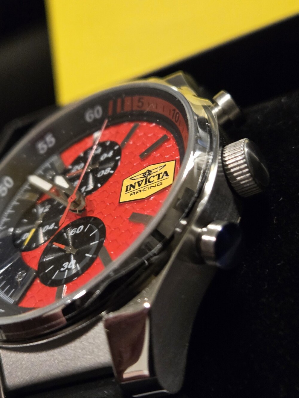 Invicta Racing Chronograph 44mm Model 47739 Red / Black ( NIB ) - Picture 7 of 9